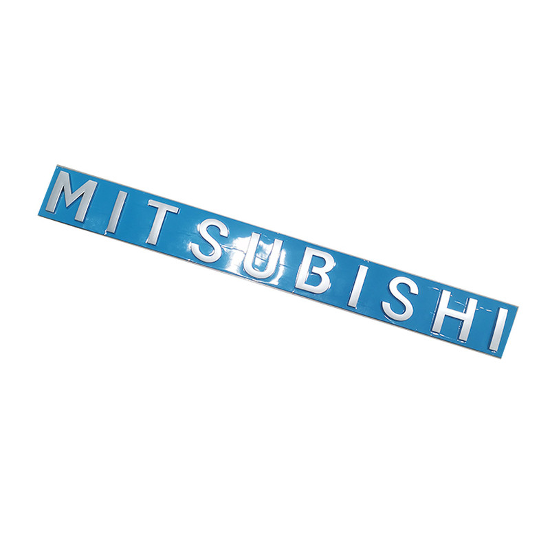 适用三菱机头盖字母标翼神劲炫帕杰罗MITSUBISHI改装车标贴英文标