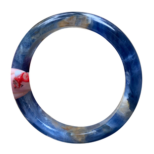 天然石英岩玉共生矿物蓝晶石手镯玉化闪片手串送礼物饰品送男女生