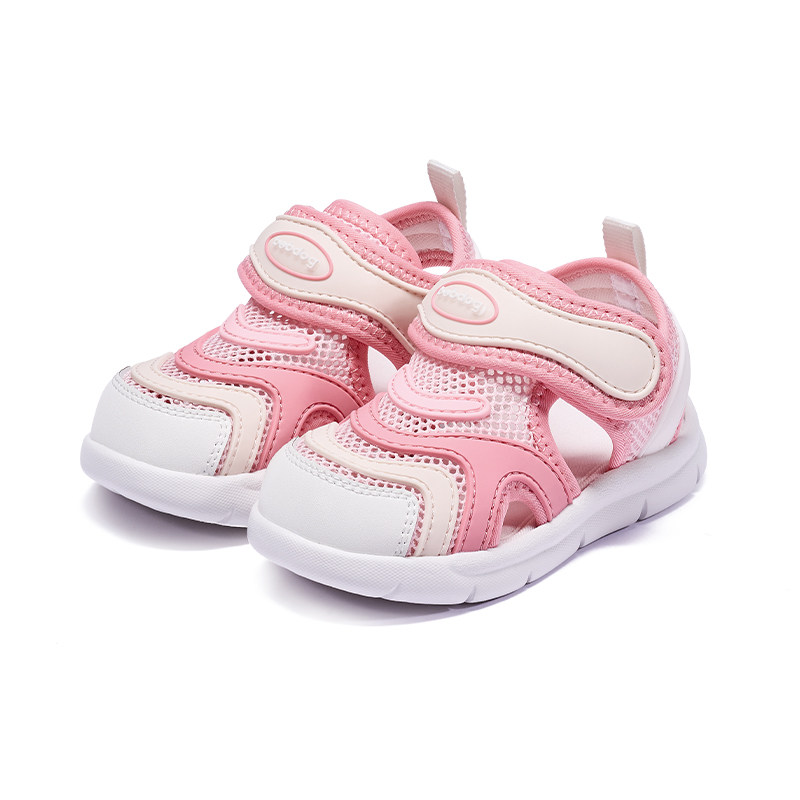 巴布豆童鞋女童运动鞋夏季透气毛毛虫宝宝鞋子儿童凉鞋学步机能鞋