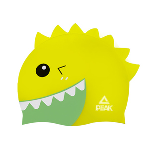 匹克儿童卡通硅胶泳帽防水不勒头印花游泳帽可爱护耳男童宝宝女童