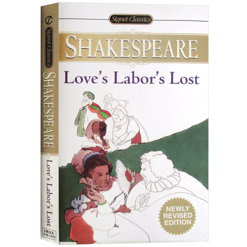 爱的徒劳 英文原版 Love’s Labor’s Lost 莎士比亚经典戏剧集 Shakespeare 经典喜剧 英文版小说进口文学书