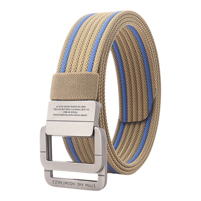 尼龙腰带男士女士合金双环扣裤带
