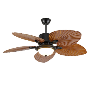 宸居法式中古客厅风扇灯中式餐厅电风扇吊灯东南亚复古卧室吊扇灯