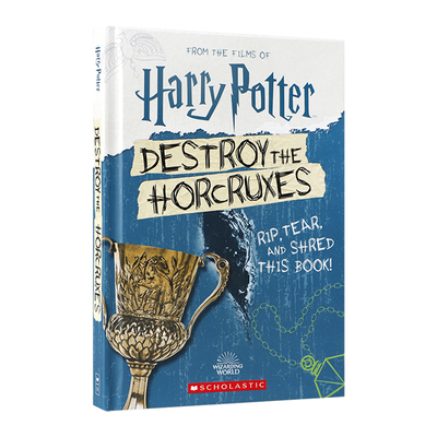 英文原版 哈利波特Destroy The Horcruxes (Official Harry Potter Activity Book) 摧毁魂器 儿童英语阅读魔法冒险故事趣味活动书