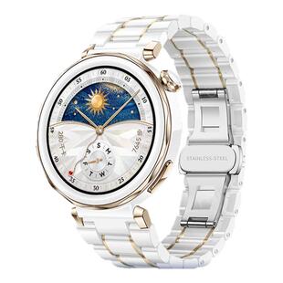 适用华为gt5表带女gt5pro手表表带watch gt5系列专用新款gt4女款gt3pro五珠陶瓷高级感智能女士运动非原装gs2