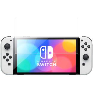 HONCAM switcholed钢化膜 适用任天堂switch oled新版主机屏幕膜游戏机全屏贴膜ns oled周边配件保护贴保护膜