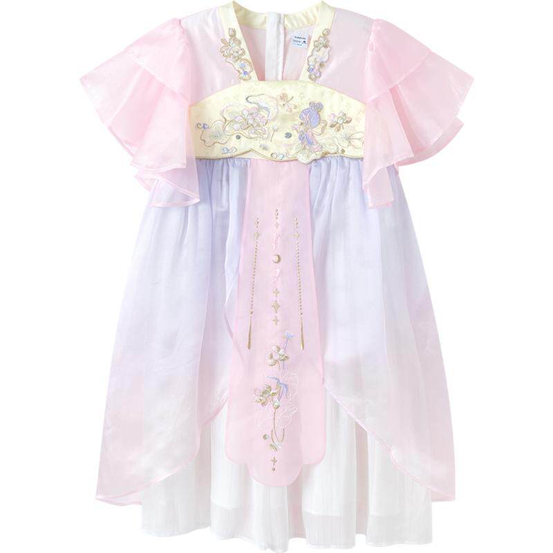 巴拉巴拉女童汉服连衣裙儿童裙子