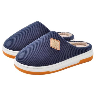 保暖棉拖鞋男款冬天室内家用超防滑牛筋底加绒加厚毛拖鞋女式秋季