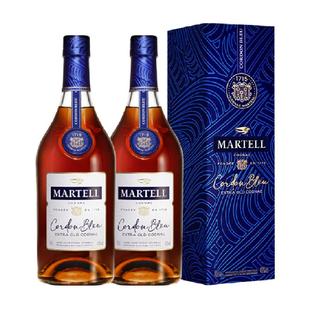 【品牌直供】马爹利蓝带干邑白兰地700ml*2瓶洋酒烈酒礼盒收藏送