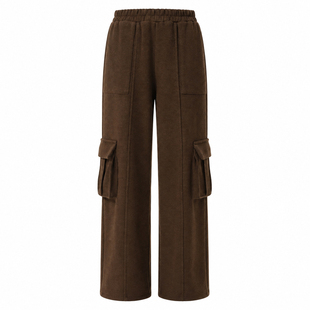 重生小个子休闲工装套装女显高秋季短款立领外套高腰阔腿裤两件套