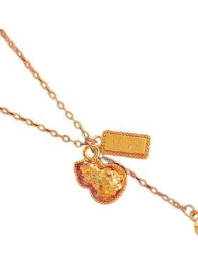 古里雅沙金葫芦钱币项链高级感