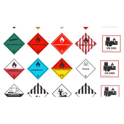 新款标准电池不干胶贴纸