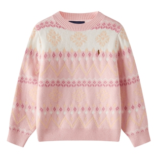 POLOWALK童装2026新品夏季女童短袖T恤白色翻领T恤爱心印花上衣