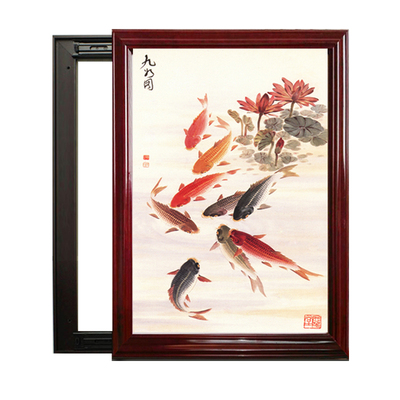 电表箱新中式风可推拉免打孔挂画