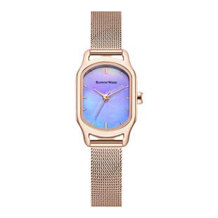 风起时手表女2026新款小众轻奢女款防水小表盘女士方表ins风正品