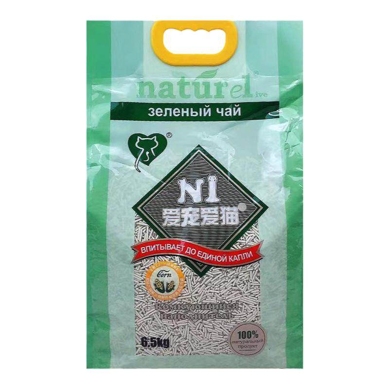N1猫砂原味绿茶活性炭天然植物结团除臭豆腐砂爱宠爱猫豆腐猫砂