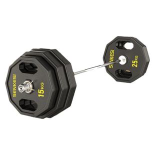 森克斯杠铃套装男士健身房商用包胶杠铃深蹲奥杆举重器材女士扛铃