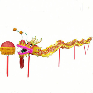 舞龙道具儿童舞龙儿童龙头道具 幼儿园舞台表演小学生舞龙运动会