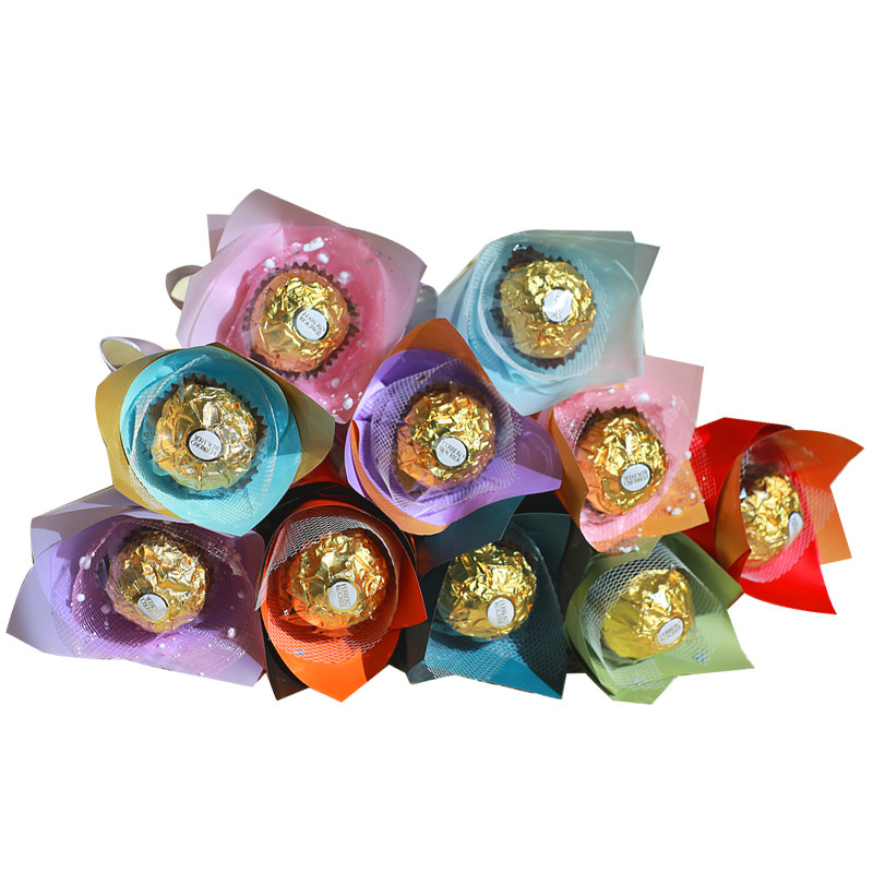 教师节费列罗单只巧克力花束企业团体学校团建推广采购礼物一支装