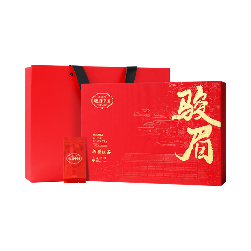 正山堂骏眉中国特级红茶中国红礼盒装十大产区红金龙茶叶正宗送礼