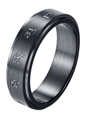 戒指不锈钢转动解压手饰品ring