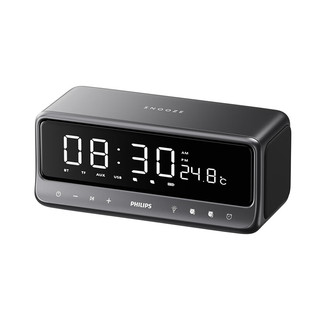 Philips/飞利浦 TAS3609时钟闹钟蓝牙音箱桌面家用无线便携音响