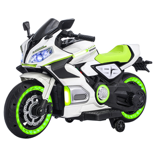 新款超大号儿童电动车摩托车2-9岁男女孩可坐双人宝宝玩具车童车