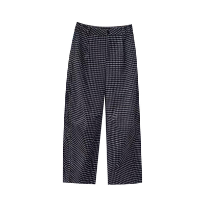 大码女装显瘦百搭高腰阔腿裤