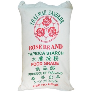 泰华玫瑰牌 木薯淀粉25kg/袋 芋圆糖珍珠奶茶烘焙勾芡粿虾饺蚝烙