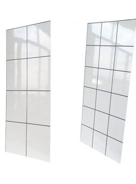 白色仿瓷砖400x600阳台格子贴
