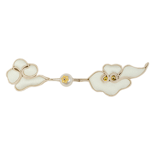 青丝原创旗袍盘扣扣子珍珠如意云朵花扣复古汉服唐装手工编织纽扣