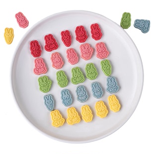 网红米菲兔子造型饼干蛋糕装饰摆件慕斯烘焙甜品点缀卡通装扮插件