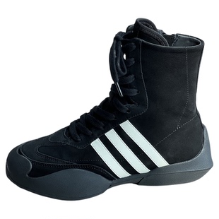 jennie同款拳击高帮鞋马丁靴2026正流行运动休闲百搭又酷又飒短靴