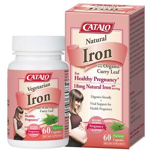 CATALO家得路孕妇天然铁补铁剂女性补气补血备孕哺乳期孕产妇60粒