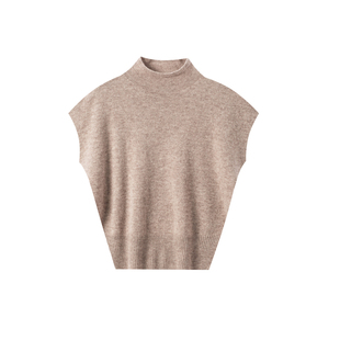 Yinkoo「矜贵静奢」100%绵羊毛无缝一体斗篷款百搭圆领针织女上衣