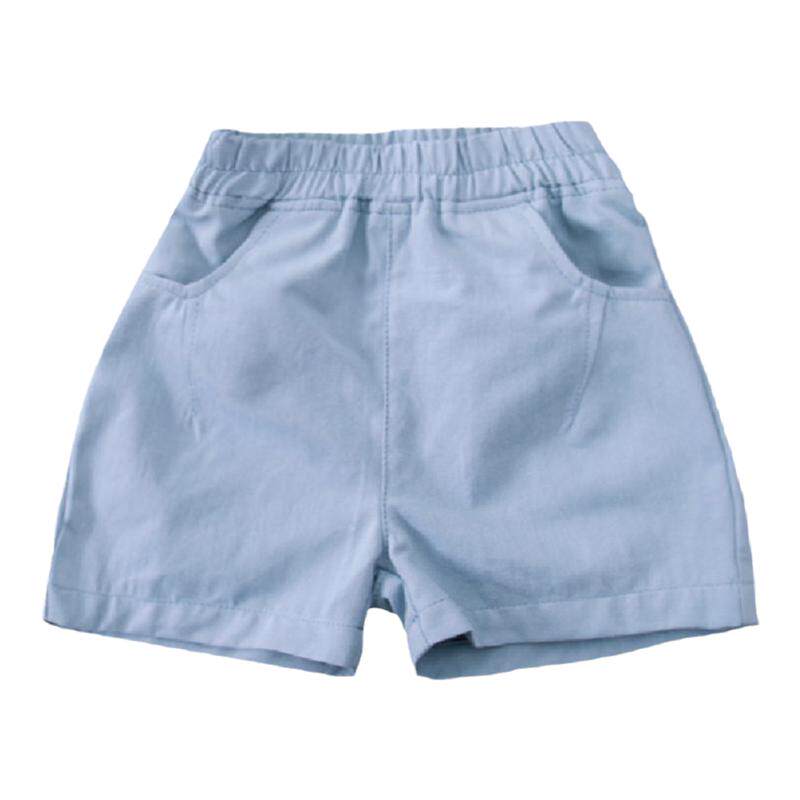 儿童短裤外穿夏薄款纯棉白色裤子