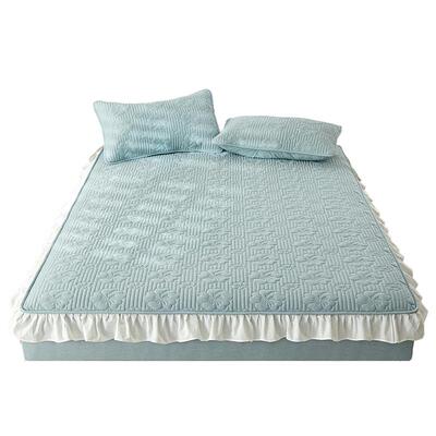 A类全棉抗菌大豆夹棉床笠带裙边