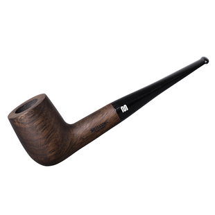 MUXIANG黑檀木烟斗直柄入门斗男士手工实木烟斗老式过滤专用烟具