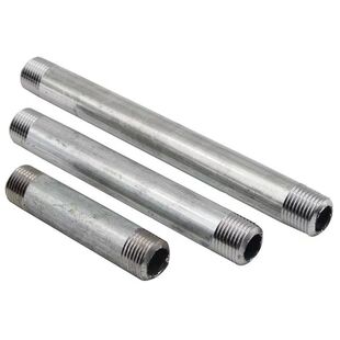 DN15-DN25镀锌双头短节丝4分加厚镀锌管水管钢管加工加长外丝对丝