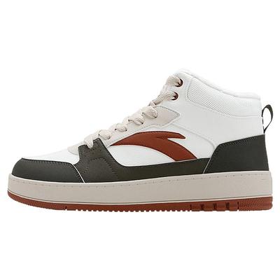 安踏高帮板鞋男鞋加绒保暖棉鞋男