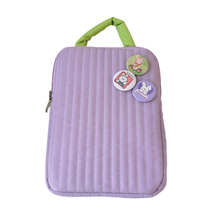 可爱撞色手提11寸iPadpro平板内胆包14寸笔记本电脑保护套收纳包