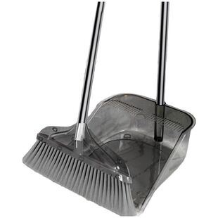 透明扫把簸箕梳齿型防风扫把套装扫帚卫生间干湿两用家用软毛加密