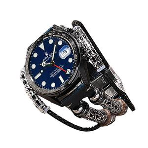 星图watch真皮复古不锈钢手表带