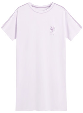 睡裙女夏季天丝凉感棉简约薄款