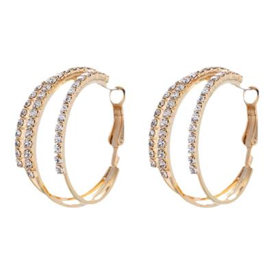 s925纯银夸张女大气百搭圈圈耳环