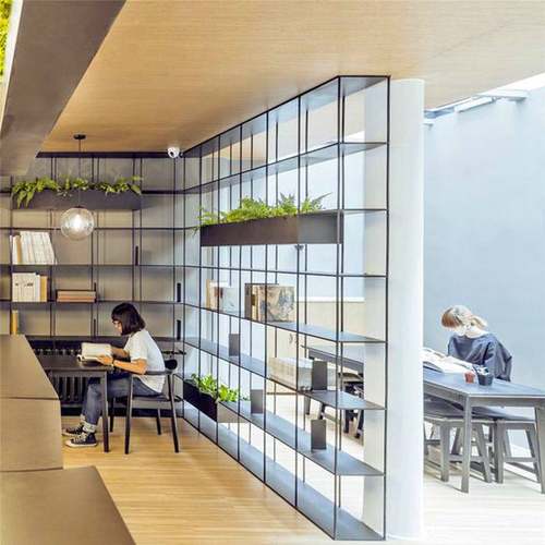 北欧简约铁艺靠墙置物架简易书架客厅卧室多层落地搁物架家用货架