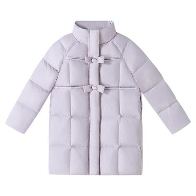 安奈儿童装女童长款羽绒服2025冬新款休闲宽松三防保暖厚款外套