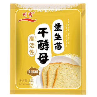 川秀益生菌干酵母耐高糖高活性馒头包子发酵粉家用面包蛋糕孝母粉