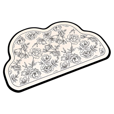 硅藻泥半圆卫生间吸水地垫防滑