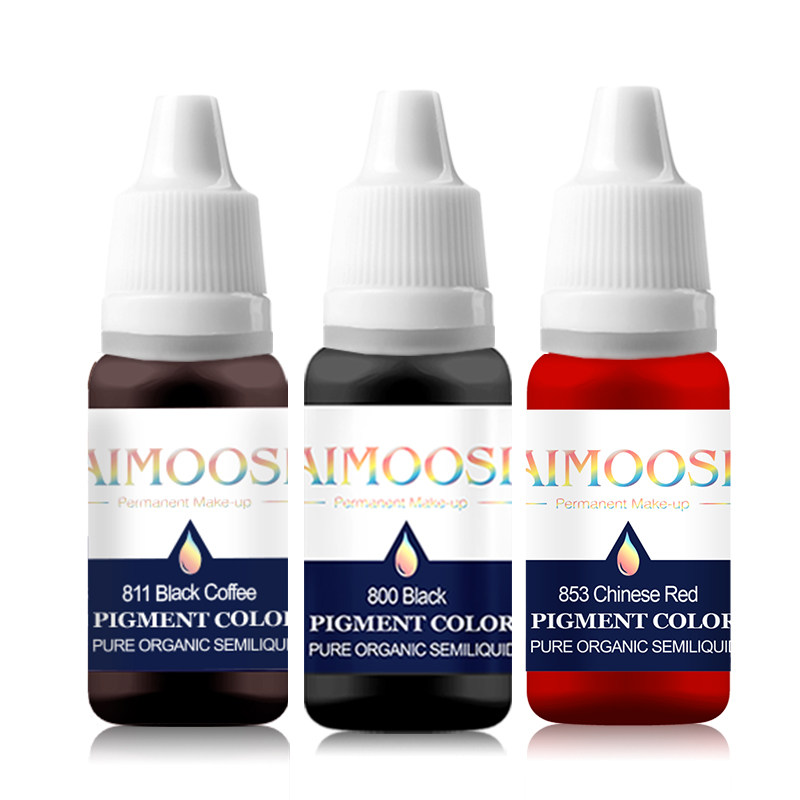 Aimoosi唇部色料半永久眉部色乳纯植物雾眉易上色美瞳线纹绣色料